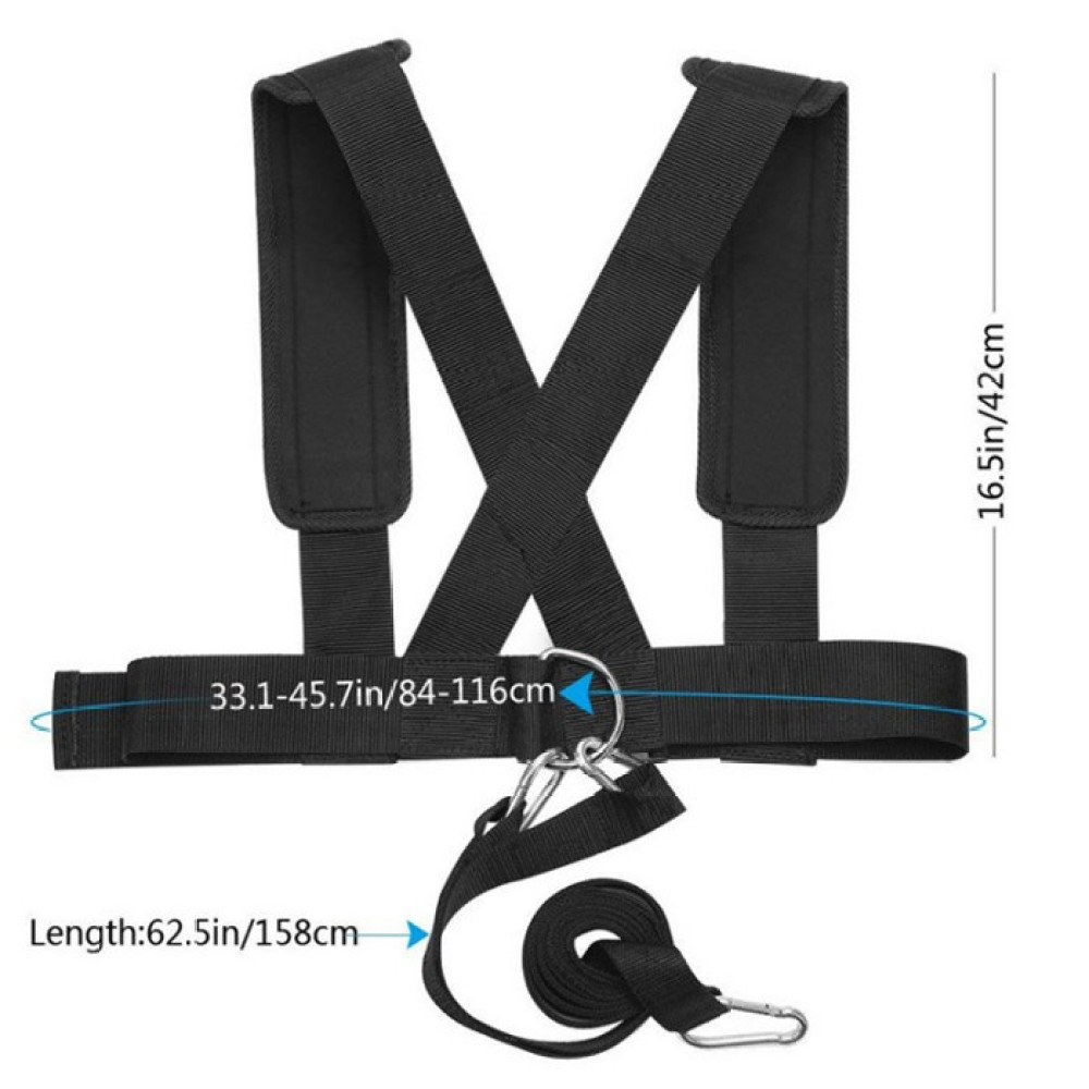 Crossfit Fitness Gear - Performance Resistance Sled Harness Vest Sprint