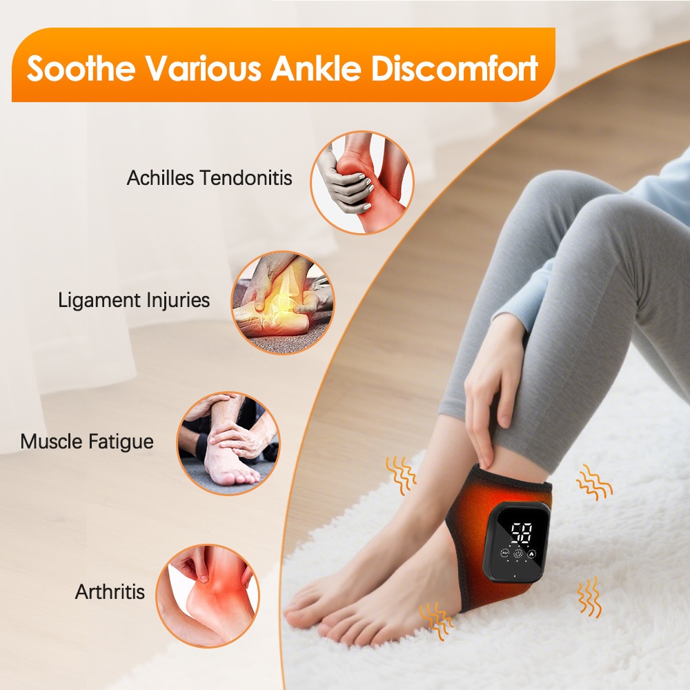 Ankle Mobility Band - Electric Ankle Heat Massager Vibrator Foot