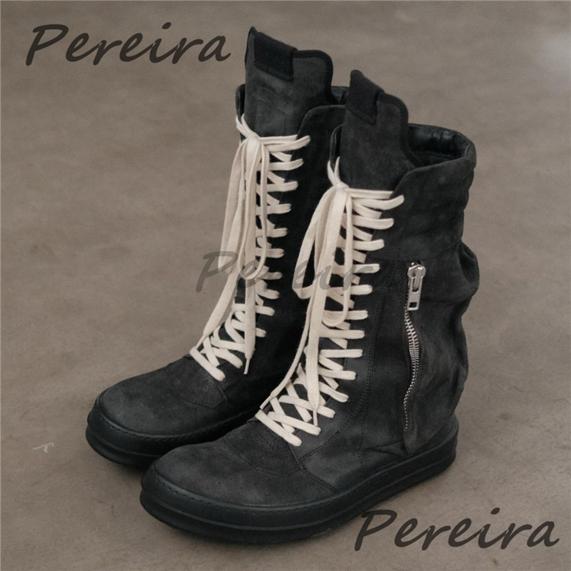 Black Suede Flat High Top Snea - Crossfit Male 评论和价格
