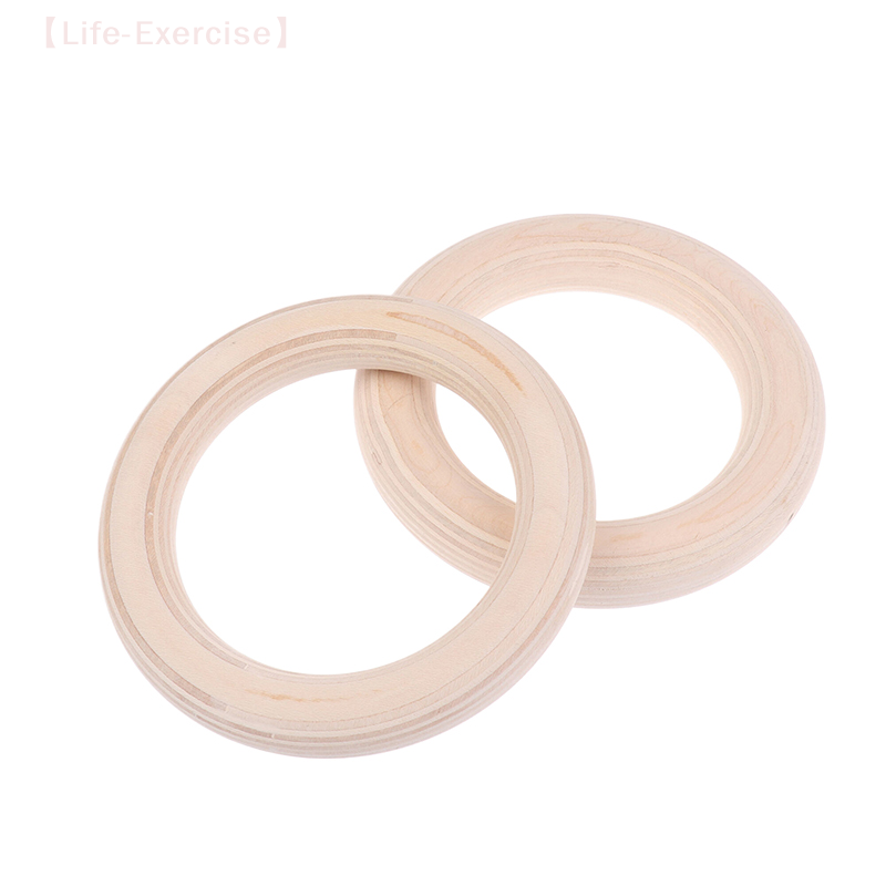 2Pcs/Pairs Wooden Ring Portabl - Gymnastic Ring Wood 评论和价格