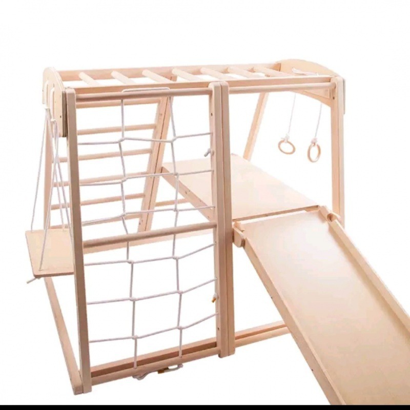 Indoor Playground Montessori B - Gymnastic Ring Wood 评论和价格