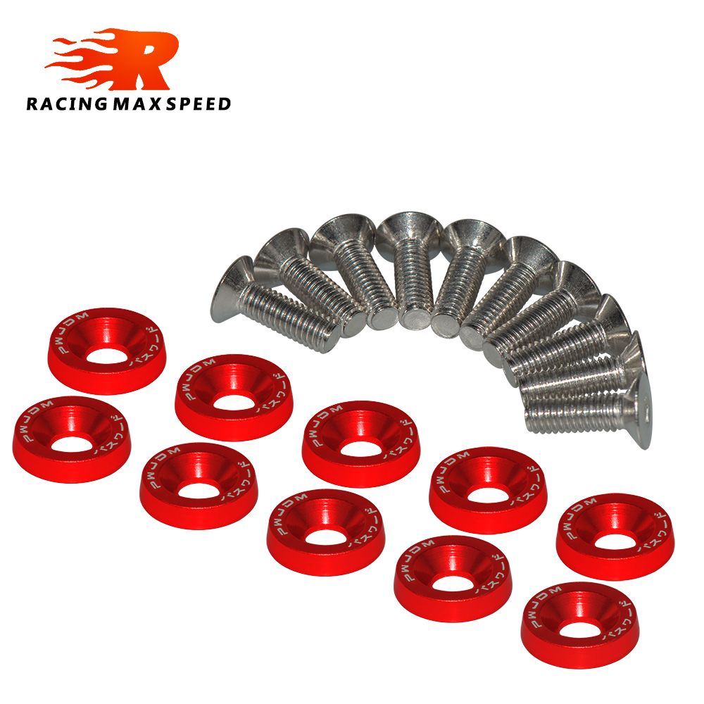10PCS M6 JDM Car Modified Hex  - Bumper Plate 10Kg 评论和价格