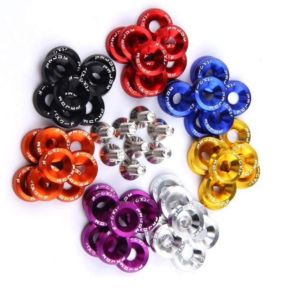 10PCS M6 JDM Car Modified Hex  - Bumper Plate 10Kg 评论和价格