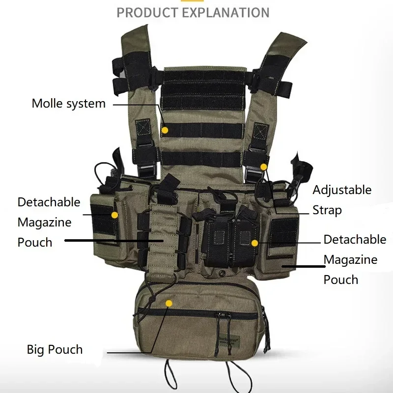 D3CR Chest Rig Vest Multicam B - Crossfit Gear For Men 评论和价格
