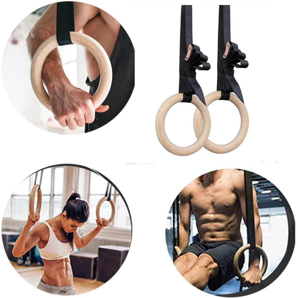 28/32MM Fitness Wooden Gymnast - Gymnastic Ring Wood 评论和价格