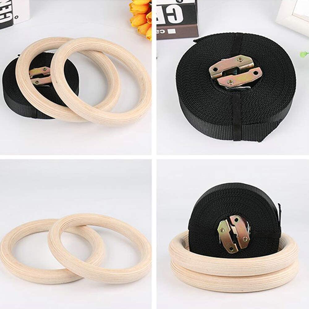 28/32MM Fitness Wooden Gymnast - Gymnastic Ring Wood 评论和价格