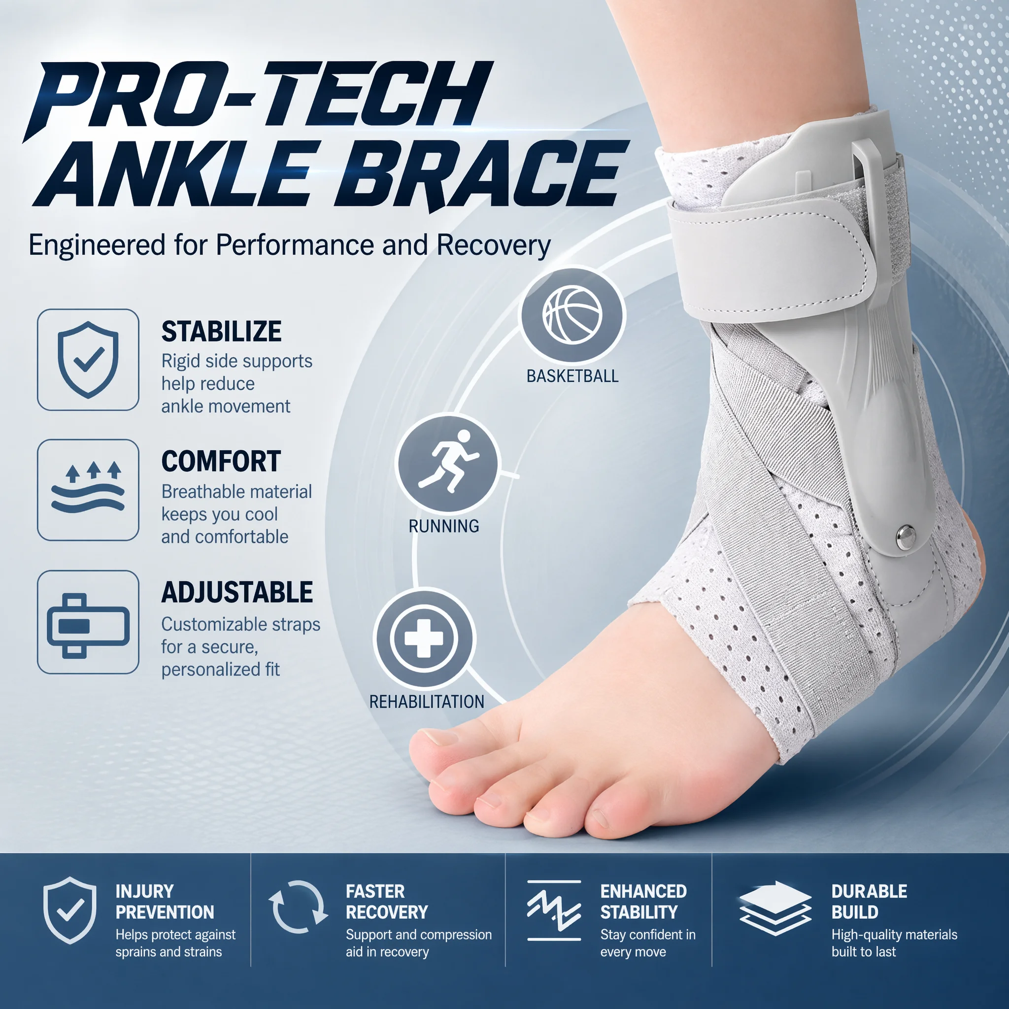 Ankle Brace with Side Stabiliz - Ankle Mobility Band 评论和价格