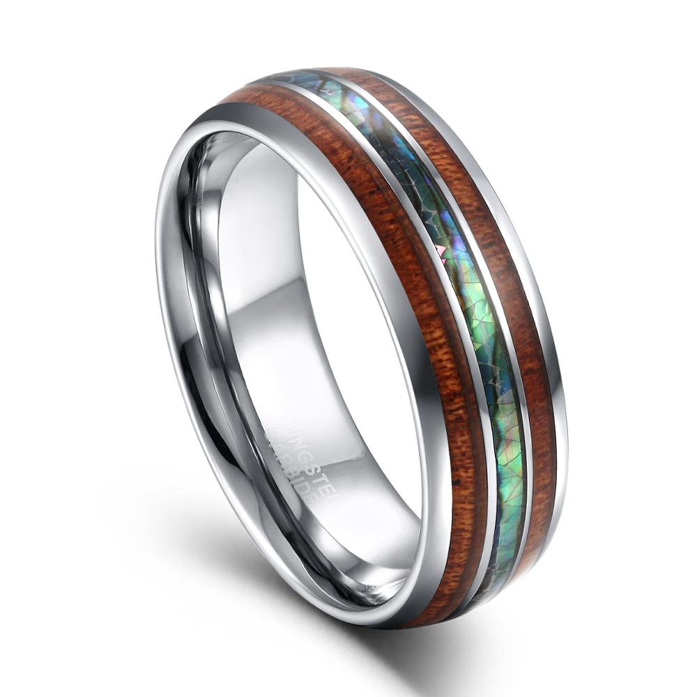 TIGRADE 8mm Tungsten Carbide R - Gymnastic Ring Wood 评论和价格