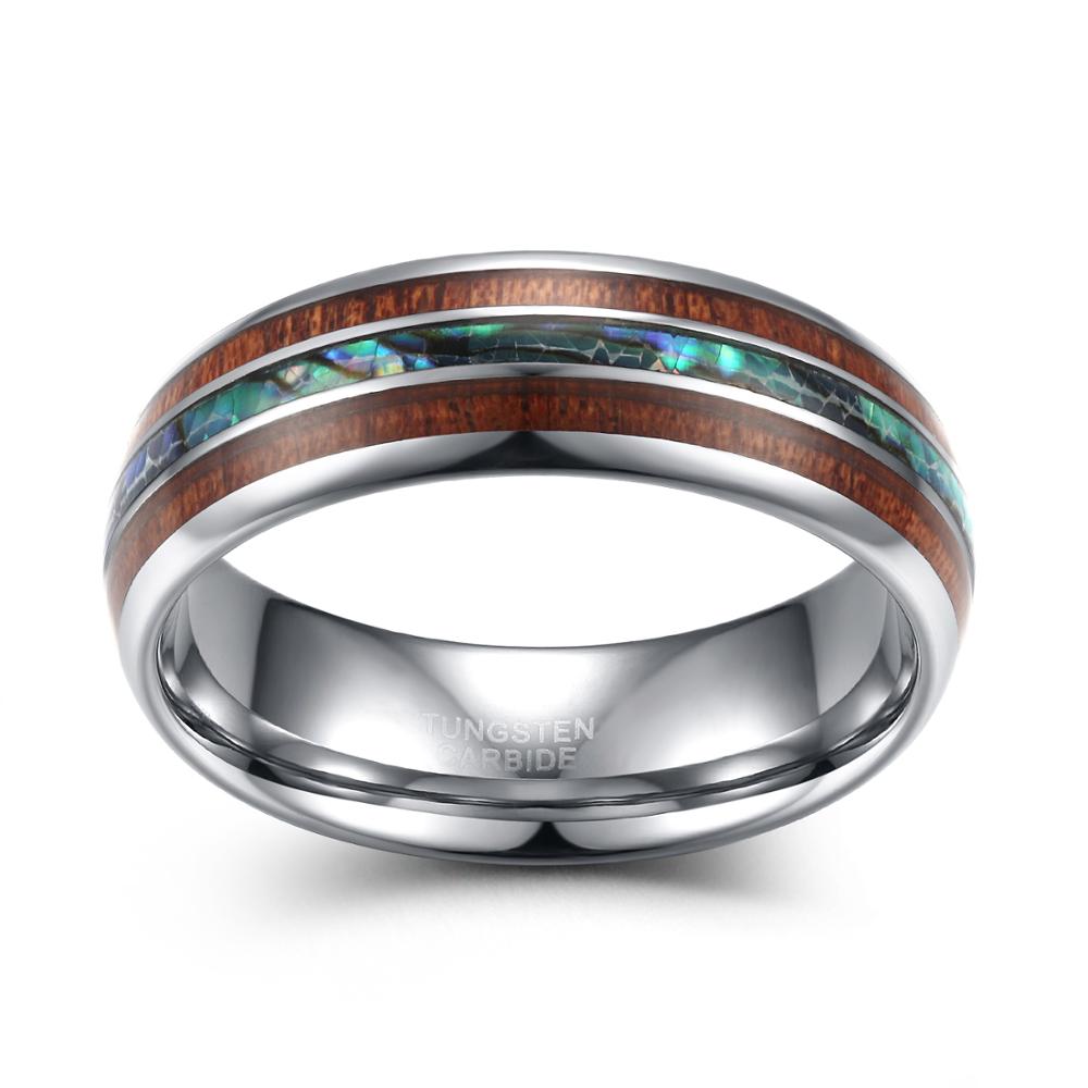 TIGRADE 8mm Tungsten Carbide R - Gymnastic Ring Wood 评论和价格