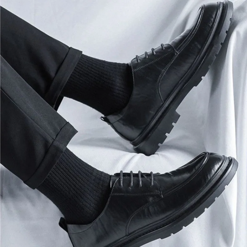 Lace Up Round Toe Men's Leathe - Crossfit Male 评论和价格