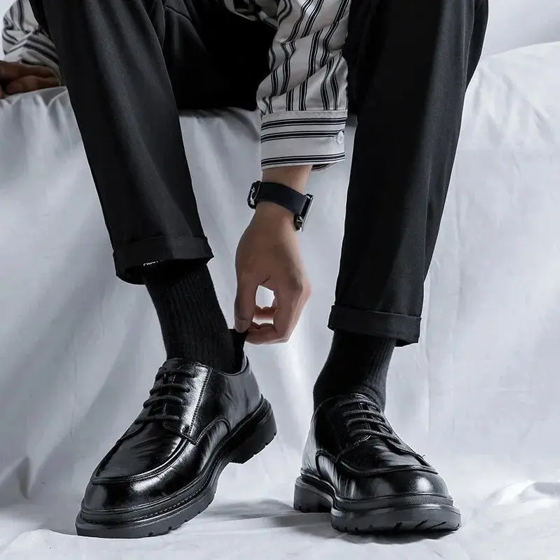 Lace Up Round Toe Men's Leathe - Crossfit Male 评论和价格