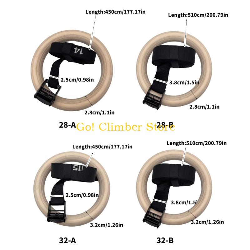 Q84C Adjustable Wood Gymnastic - Gymnastic Ring Wood 评论和价格