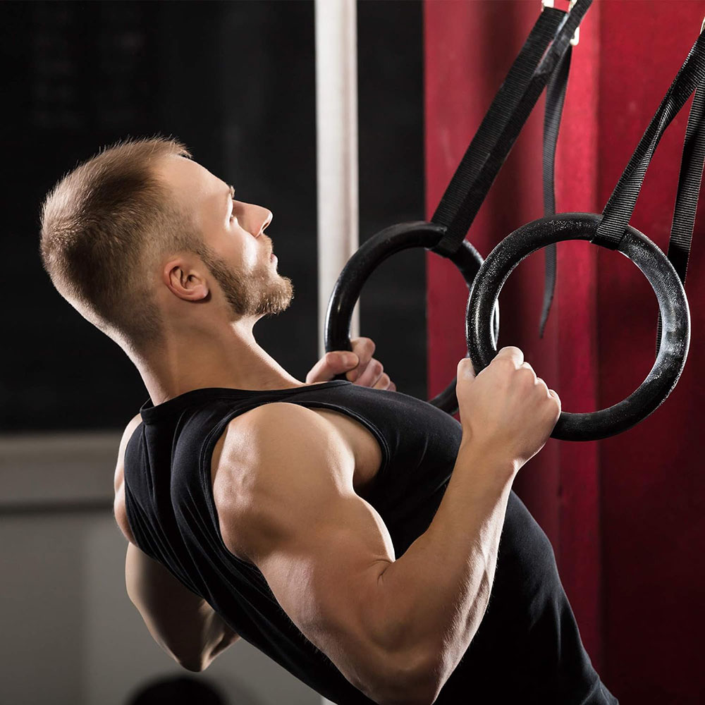 Fitness Training Gymnastic Rin - Gymnastic Ring Wood 评论和价格