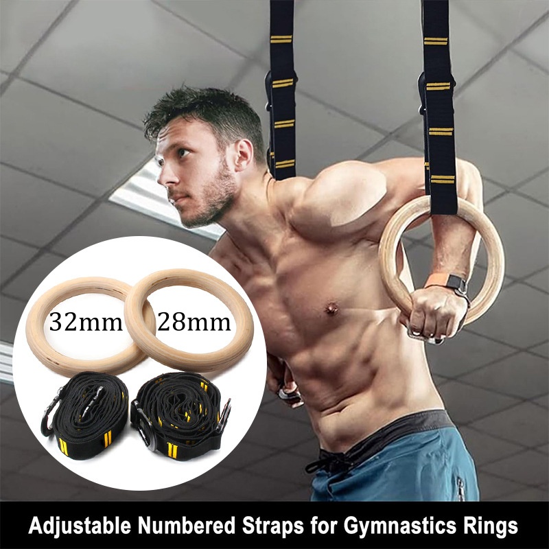 28mm 32mm Pull-up Gymnastics R - Gymnastic Ring Wood 评论和价格