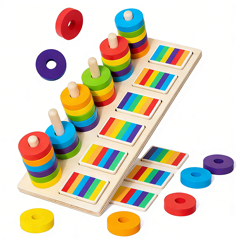 Montessori Memory Training Col - Gymnastic Ring Wood 评论和价格